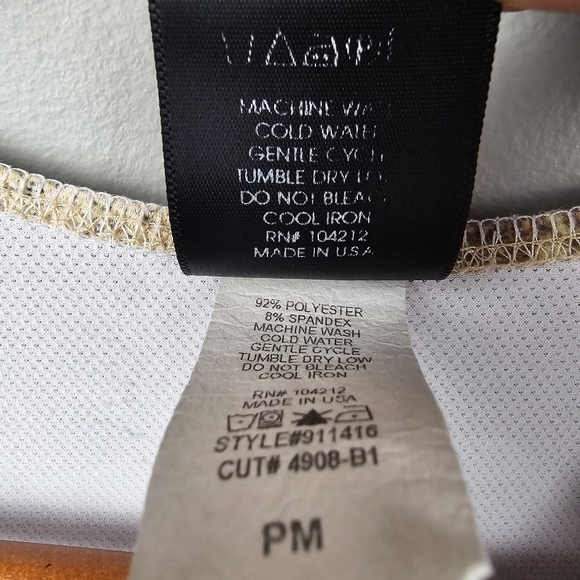 Vintage Art To Wear Stretchy Blouse Floral Multi-colored Womens Size M Petite‎ - Picture 9 of 9